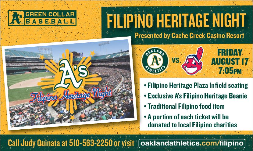 Oakland A's Filipino Heritage Game 2012